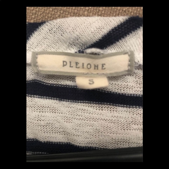 Navy & white striped nautical shirt - Picture 3 of 4